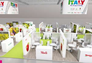 Lo stand Italy organizzato dal CSO di Ferrara, Fruitimprese e Italia Ortofrutta a Fruit Logistica 2016 sarà il più grande di sempre