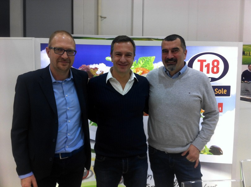 Fruit Logistica 2016 - Il team di T18: Edoardo Ramondo, Alessandro Boniforte, Massimo Longo