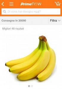 Amazon Prime Now - Disponibili 48 referenze di frutta e verdura nei comuni dell'hinterland milanese, aggiunti recentemente, con Cap 20090