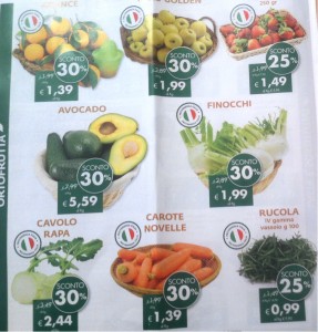 Piacere Terra - promozioni ortofrutta di marzo