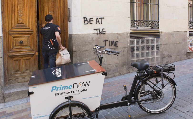 AmazonPrimeNow_Madrid_bicicletta