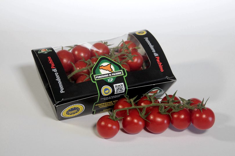 Packaging compostabile Pomodoro di Pachino IGP